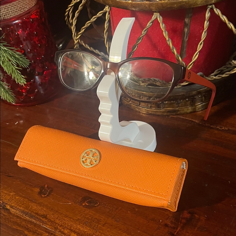 Tory Burch Brown Glasses with Orange Case